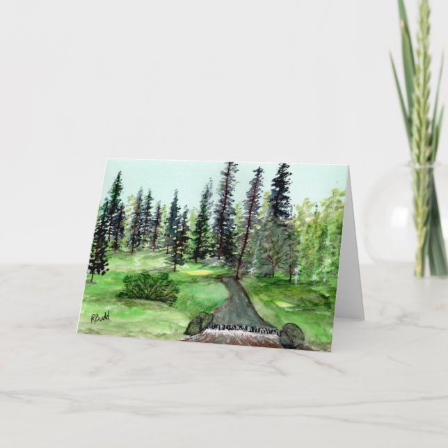 Flux Carte de remerciements pacifique plié (Devant)