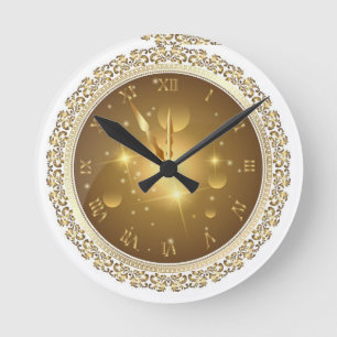 "Flux Circadien : Horloge ronde murale avec éclair