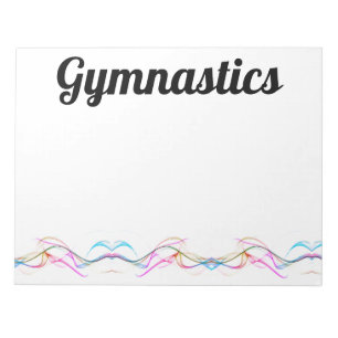 Flux de gymnastique couleur 40 pages Bloc-notes