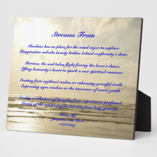 Flux De La Plaque De Poésie