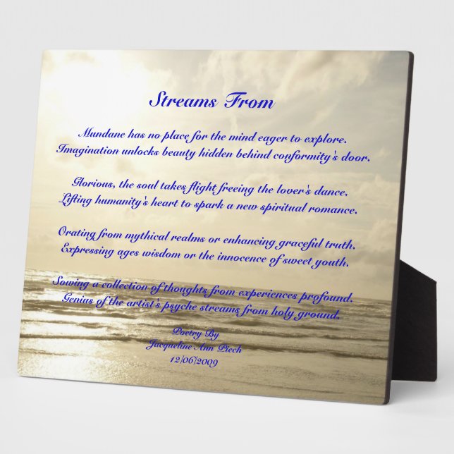 Flux De La Plaque De Poésie (Côté)