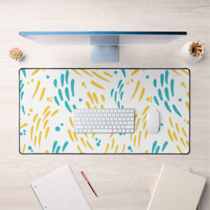 Flux en turquoise et jaune