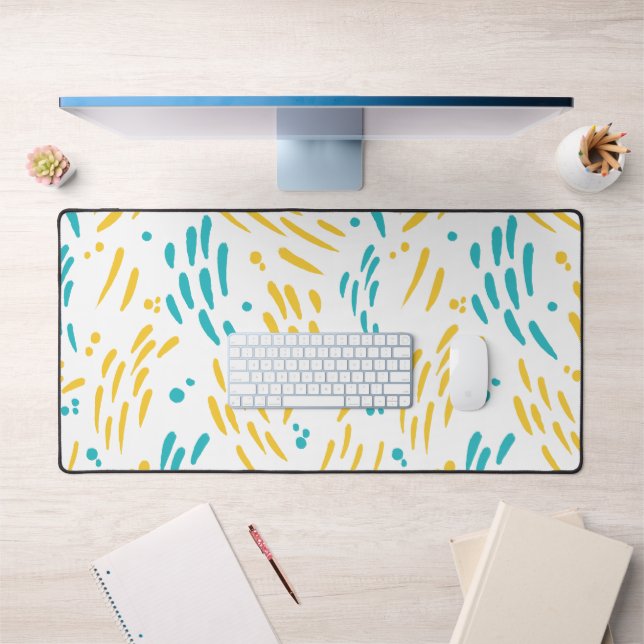 Flux en turquoise et jaune (Bureau 1)