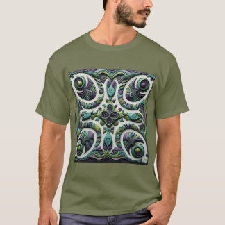 Flux Ethérée - T-shirt Abstrait Swirl Art