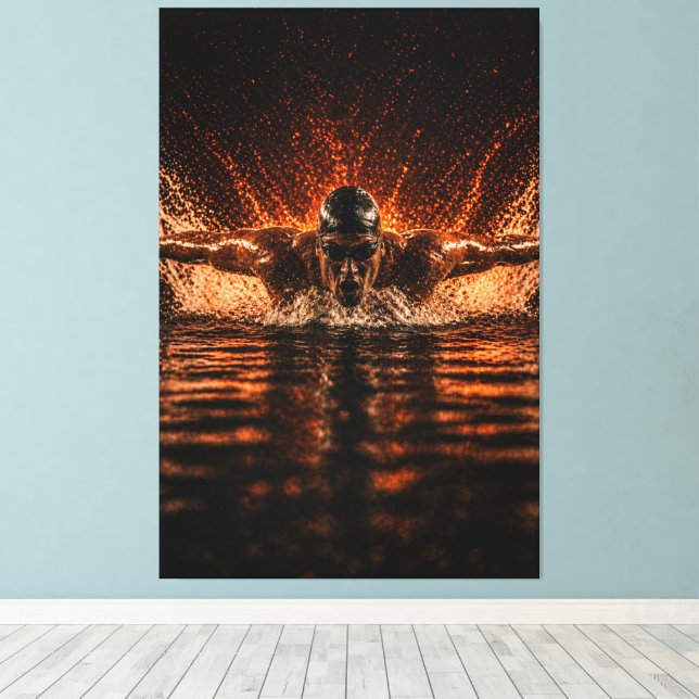 Flux Inépuisable – Impression sur toile Papillon d (Insitu (Plancher de Bois))