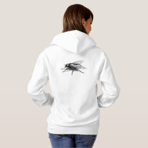 Fly Buddy femmes sweat à capuche blanc dos