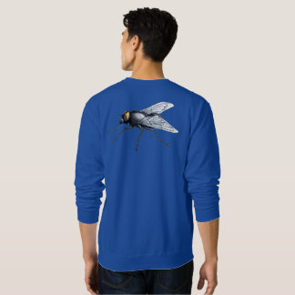 Fly Buddy men blue sweatshirt back
