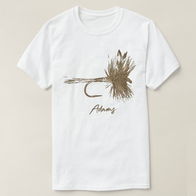 Fly Fishing Lure Adams Vintage T-Shirt (Design devant)