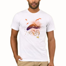 Fly like the birds, t-shirt maquillé