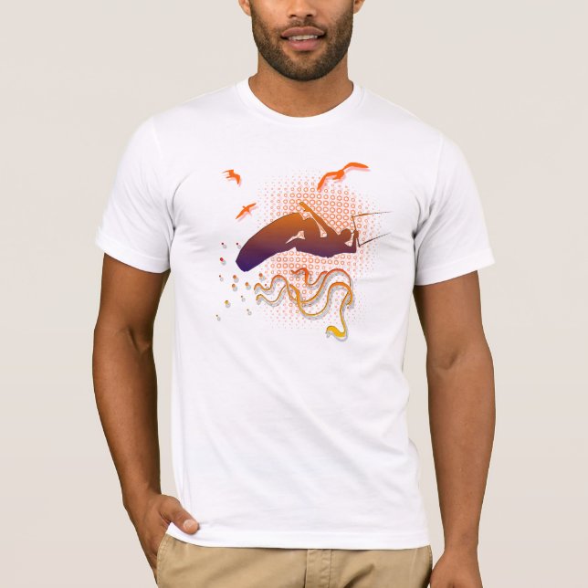 Fly like the birds, t-shirt maquillé (Devant)