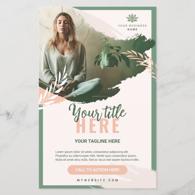 Flyer 14 cm x 21,6 cm Bien-être prospectus 14 (Devant)