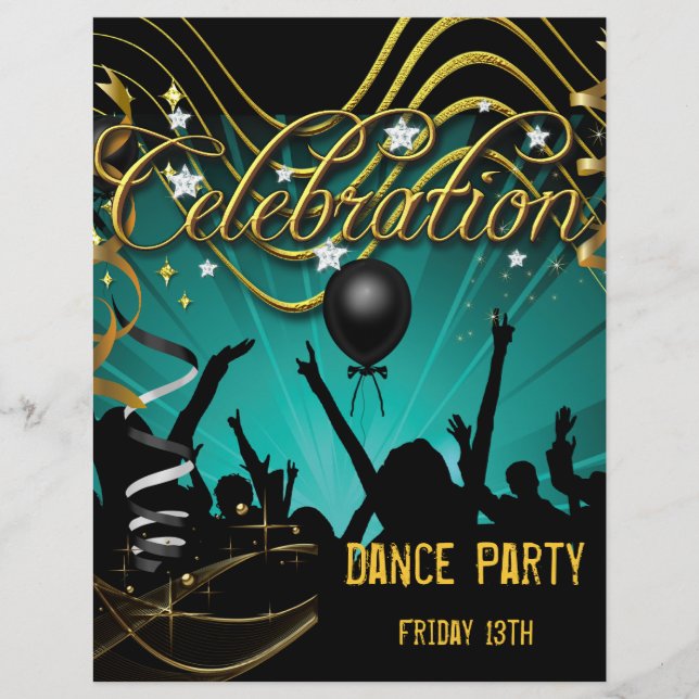 Flyer de fête Danse Célébration de fête (Devant)