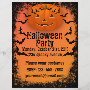 Flyer de fête d'Halloween