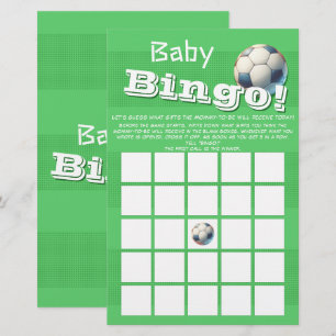 Flyer de jeu de bingo bébé Sport Football