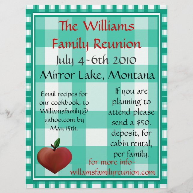 Flyer de réunion familiale (Devant)