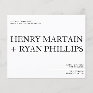 Flyer faire-part de mariage