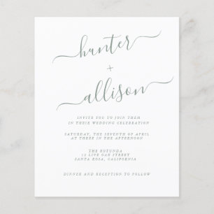 Flyer Faire-part de mariage budgétaire