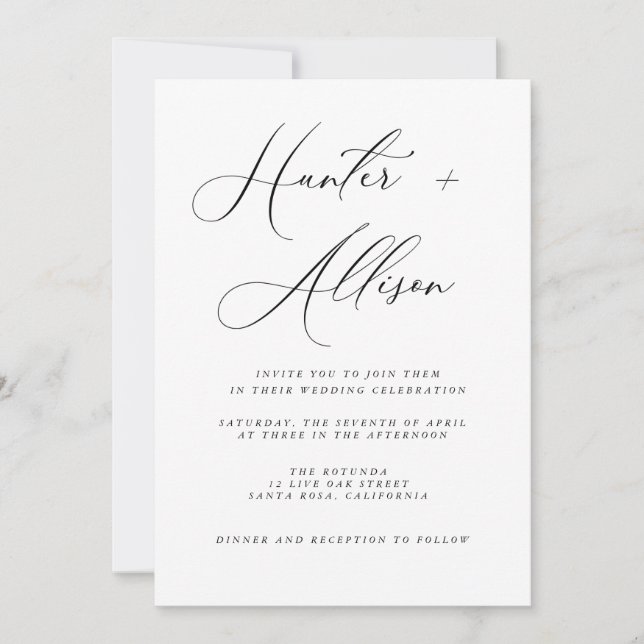 Flyer Faire-part de mariage budgétaire (Devant)