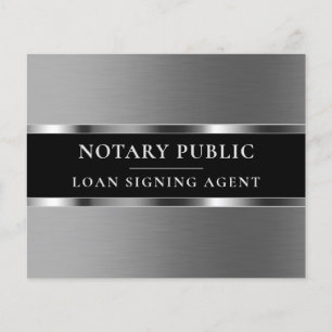 Flyer métallique élégant en argent