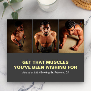 Flyer promotionnel de gym