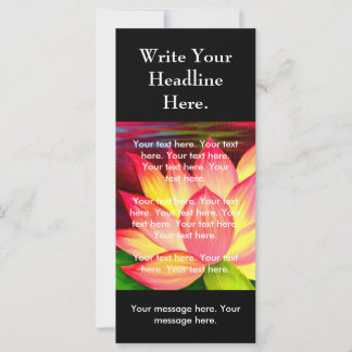 Flyer rose Lotus Peinture Fleur