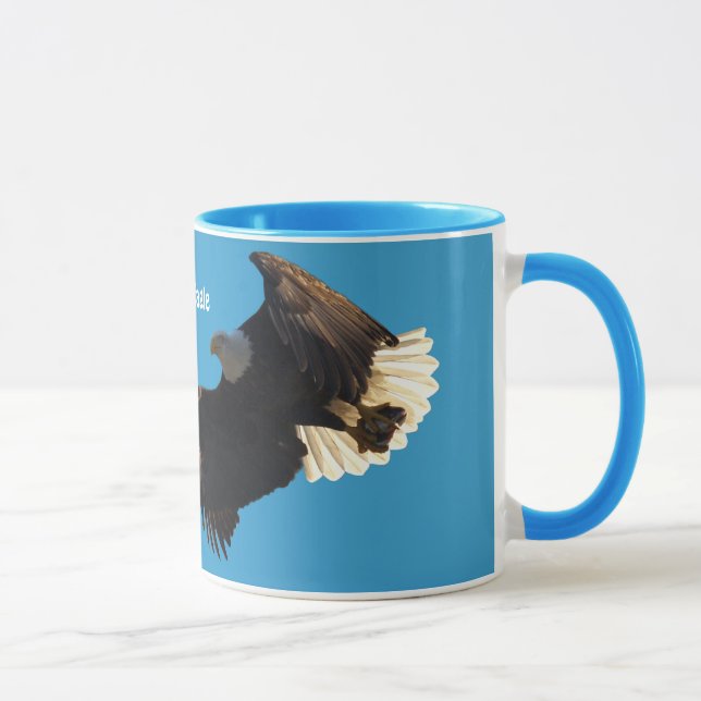 Flying Bald Eagle Wildlife Supporter Mug (Droite)