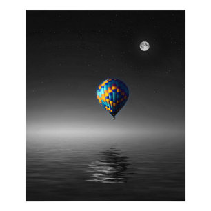 Flying Balloon Sélective Minimaliste Photographie