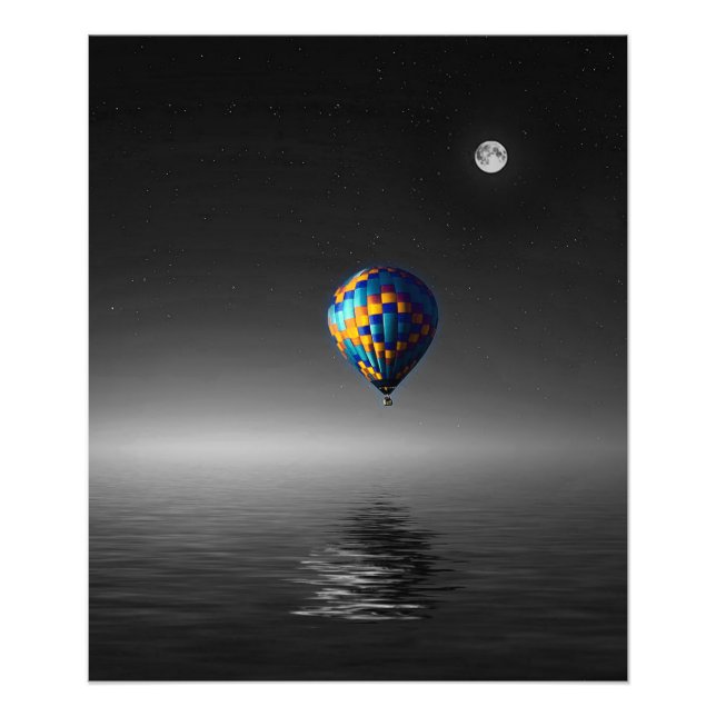 Flying Balloon Sélective Minimaliste Photographie (Devant)