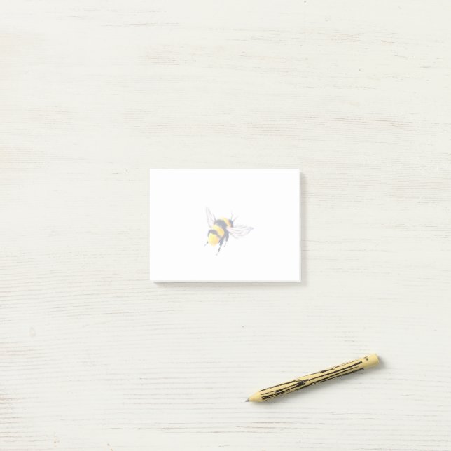 Flying Bee Post-it® Notes (Sur un bureau)