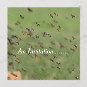 Flying Bees - Invitation personnalisée à la fête
