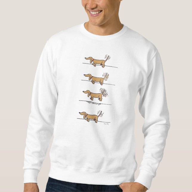 Flying Dachshund sweatshirt (Devant)