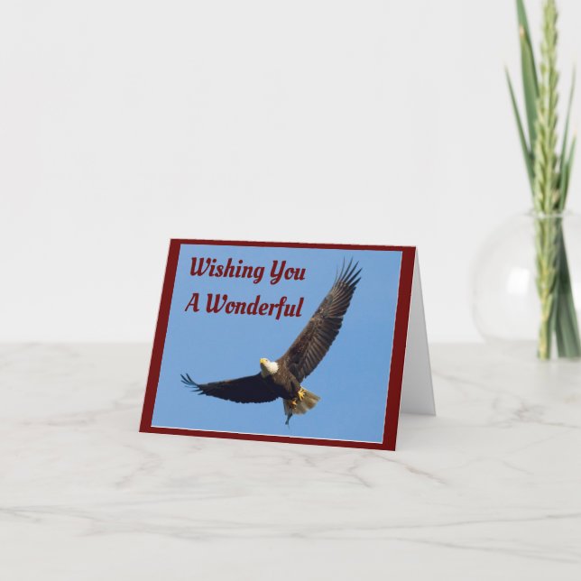 Flying Eagle 4 juillet Carte de vacances (Devant)