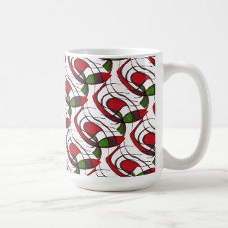 "Flying Fish" Tiled Abstract Design Mug