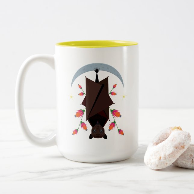 Flying Fox Classic Mug 15oz. Jaune (Avec donut)