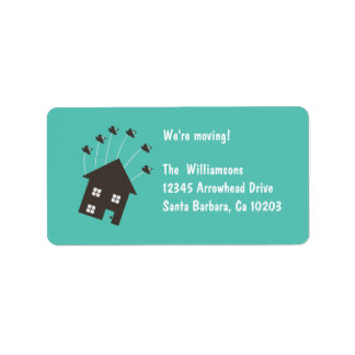 Flying House - We are Moving - Étiquette