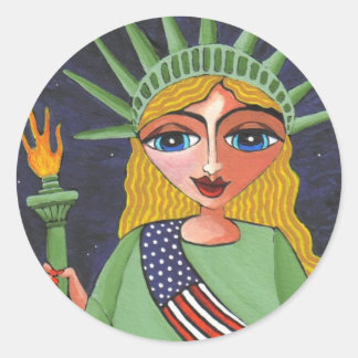 Flying Lady Liberty - autocollant