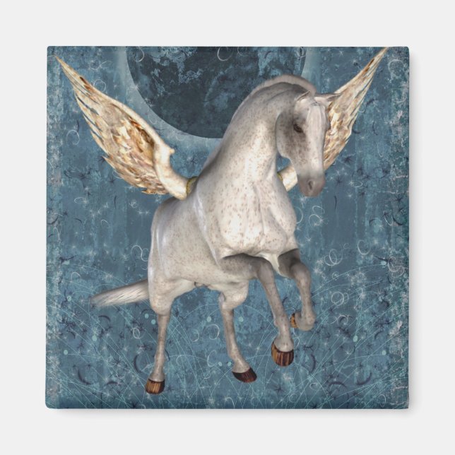 Flying Pegasus Imaginaire Magnet (Devant)