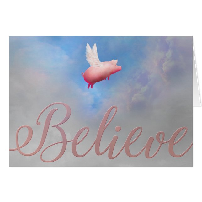 Flying Pig Believe (Devant horizontal)