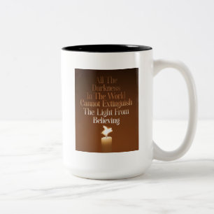 Flying Pig Chandle flamme de café bicolore Mug