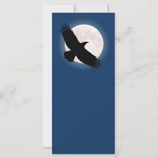 Flying raven avec la lune derrière elle (Devant)