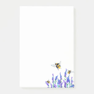Flying Spring Flowers and Bees Post-it® Notes