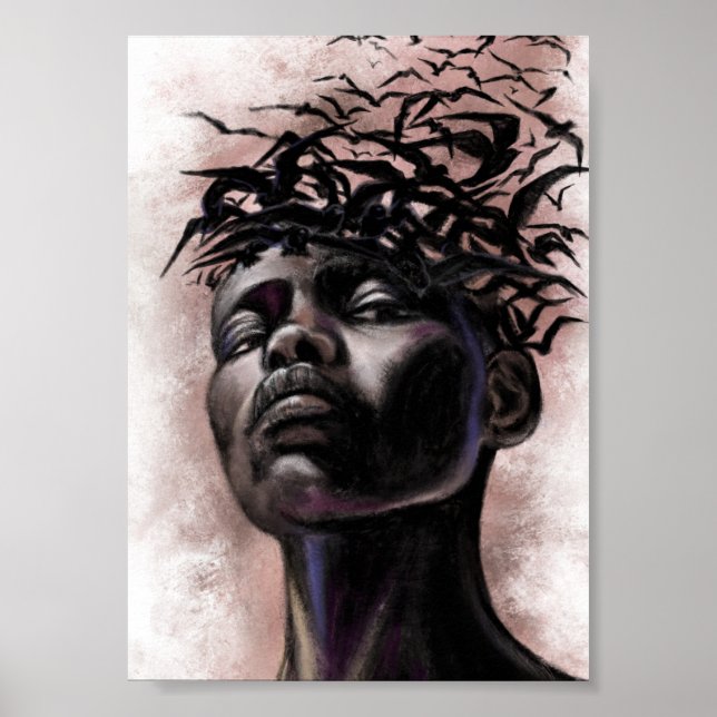 Flying Thoughts - Memories Poster Print - Painting (Devant)