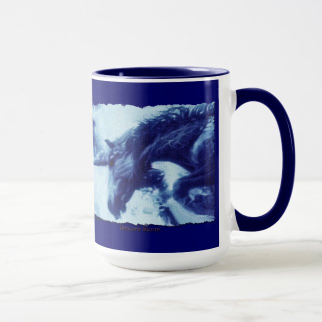 Flying Unicorn Imaginaire Art Boire Mug (Droite)