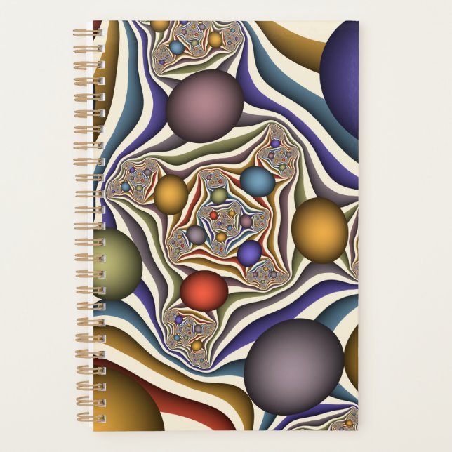 Flying Up Colorful Moderne Art Fractal Abstrait (Devant)