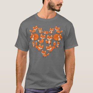 Fo Tshirt Femmes Filles Enfants Coeur Poses mignon