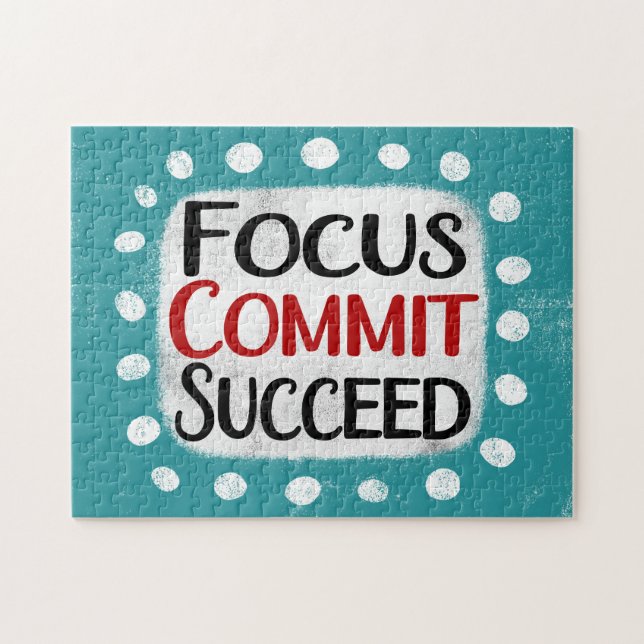 Focus Commit Succès Jigsaw Puzzle (Horizontal)