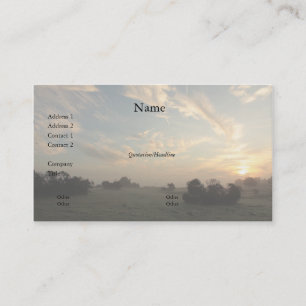 Foggy Day 8 Carte de visite