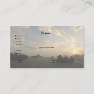 Foggy Day 8 Carte de visite