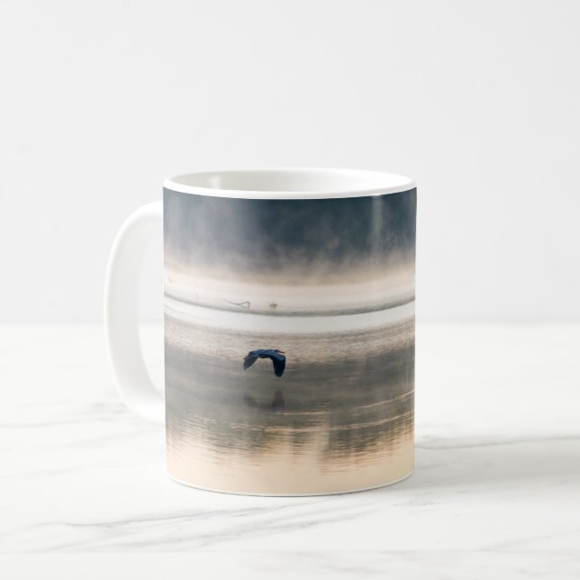 Foggy Matin Vol Café Mug (Devant gauche)