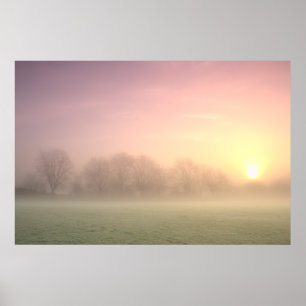 Foggy Winter Sunrise (6598)   Poster